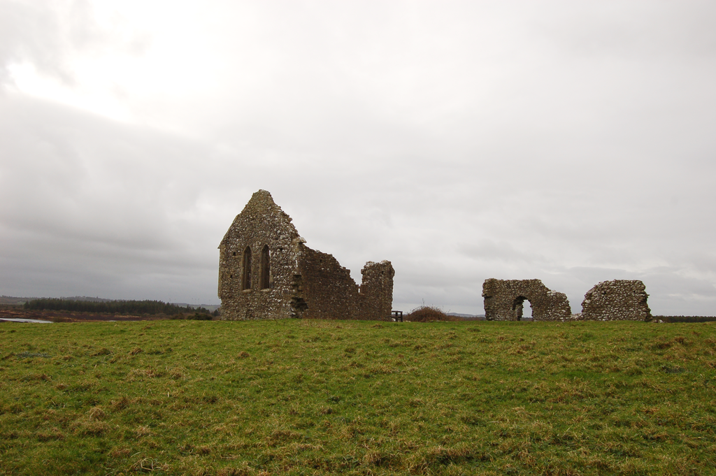 Ruins of medieval church at Derrynaflan